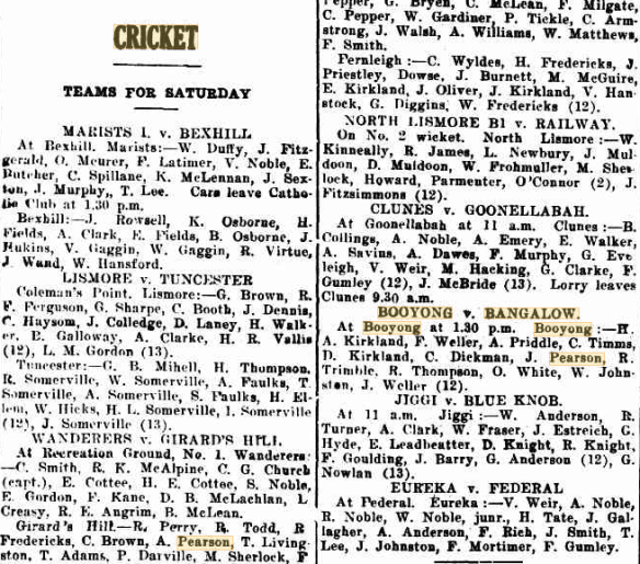 1927 'CRICKET', Northern Star (Lismore, NSW : 1876 - 1954), 6 October, p. 2. , viewed 17 May 2016, http://nla.gov.au/nla.news-article93645036